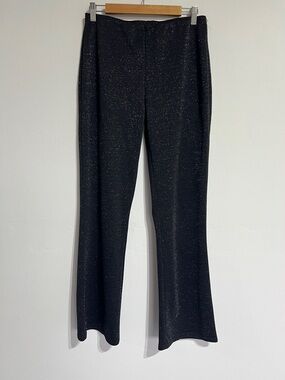 Joe Benbasset Black Sparkle Boot-Cut Pants